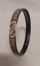 Michaela Frey Armreif Email m.eingebranntem Dekor Armschmuck Handmade In Austria