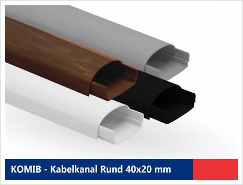 Kabelkanal halbrund 40x20 - , mm