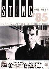 STING  Konzertplakat von 1985