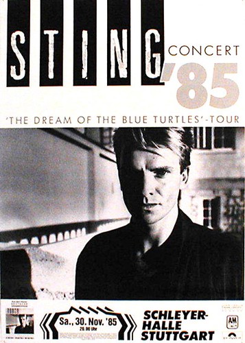 Sting konzertplakat von 1985 - konzertplakat,