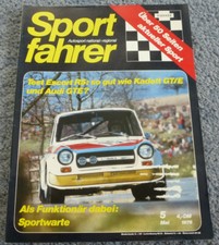 Sportfahrer 5/1976 Ford Escport RS, Rundstrecke, Bergrennen, Slalom, Rallye usw