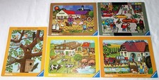 4 didacta Rahmenpuzzle Ravensburger  Vogelleben, Straßenverkehr, Der Müller …