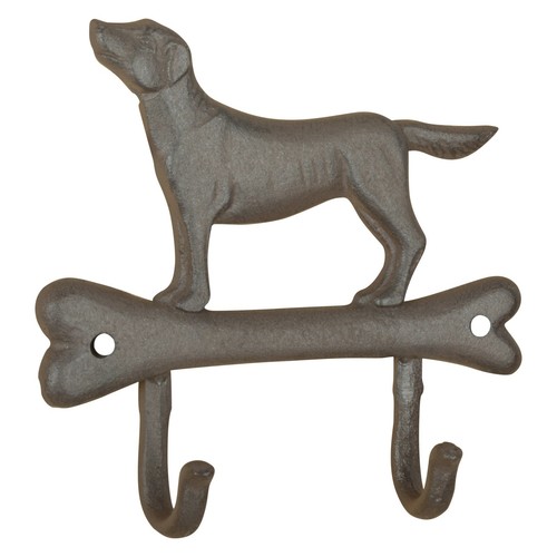Hakenleiste hund auf knochen - hund,