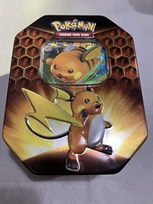 Pokemon tin box raichu - raichu, gx