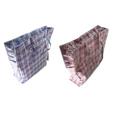 Plastiktasche Kunststofftasche Einkaufstasche Aufbewahrungstasche kariert XL XXL