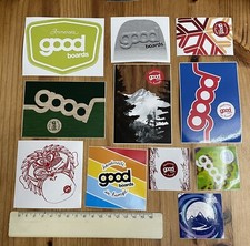 11 x Original GOOD BOARD Snow  Kite  Wake Stickers Aufkleber Decal  To ca.10cm