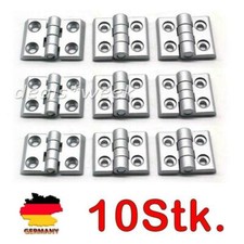 10 Stk. Scharnier M6 Aluminium