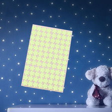 Leuchtsterne Kinderzimmer - 96 Stk. SELBSTKLEBEND - fluoreszierende