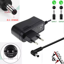 Netzteil Ladegerät 9V 0.5A 1A 1.2A 500mA 1200mA GLEICHSPANNUNG 5.5*2.1 & 2.5mm