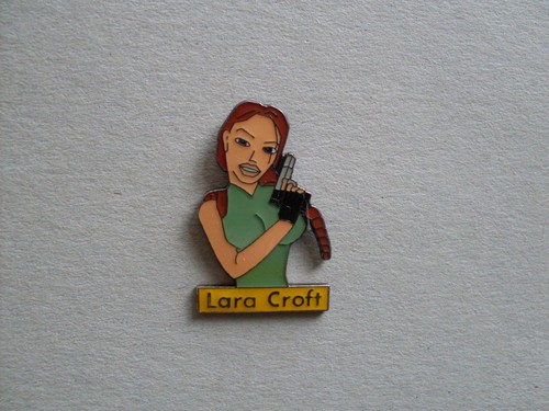 Lara croft pin - lara,