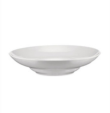 Bodenteller Porzellan weiß, 6