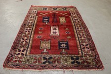 ANTIK Handgeknüpfter alte Türkei Teppich 120 x 80 cm ca 90 Jahre alt