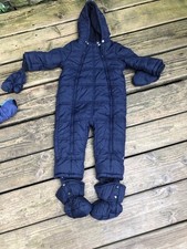 Schneeanzug von Chicco Gr. 80 (ca  15 Monate) Blau Unisex Jungen * Fleecefutter