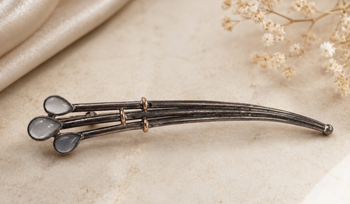 Jugendstil brosche mit - brosche,