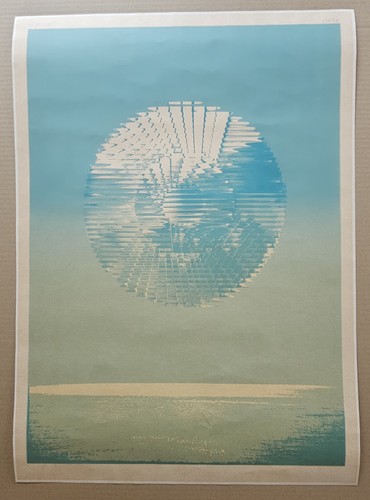 Heinz mack original serigrafie - mack,