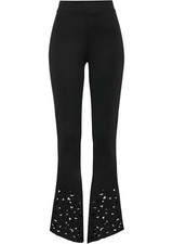 Trapezhose Gr. 40/42 Schwarz Damenhose Freizeit-Pants R-Ware Neu