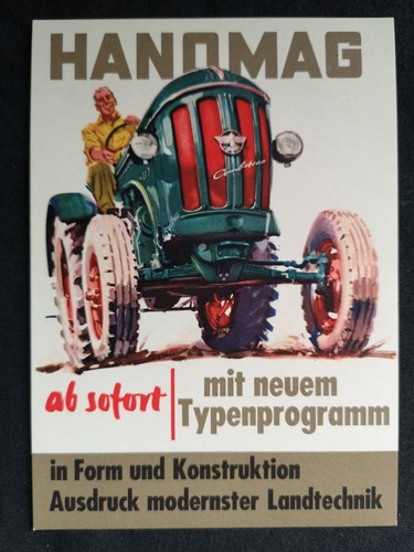 Hanomag combitrac reklamekarte - hanomag,