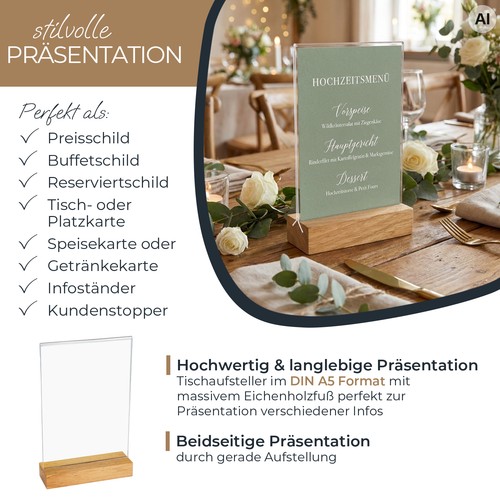 Hmf acryl tischaufsteller - hmf,