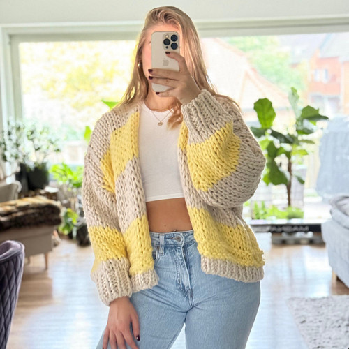 Chunky cardigan strickjacke - chunky,
