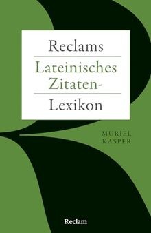 Reclams lateinisches - reclams,