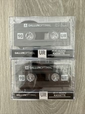 GALLUNOPTIMAL UR90 Audiokassetten 90 min. Leerkassetten neu 2er Pack