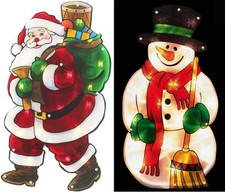 Weihnachtsmann 20 LED Fenster