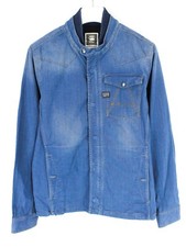 G-Star A Crotch Overshirt L/S Jacke Herren M Reißverschluss Taschen Snap Neu