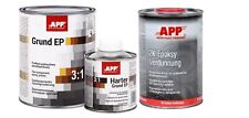 SET APP 2K Epoxy Grundierung  Grund EP 3:1 hellgrau 1,2kg + EP Verdünner 1L