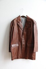 Acne Studios oversized brown leather blazer/coat, size 48