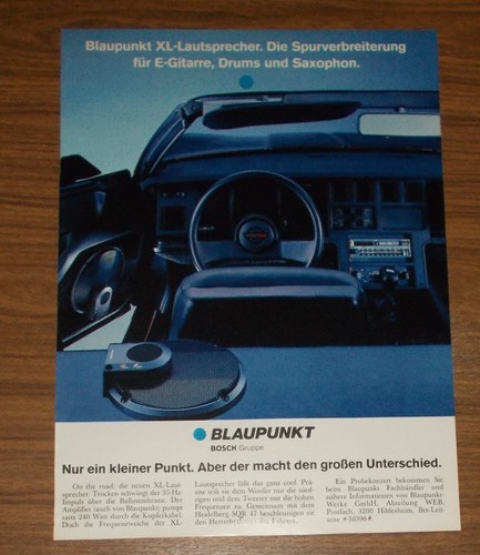 Seltene werbung blaupunkt - werbung,
