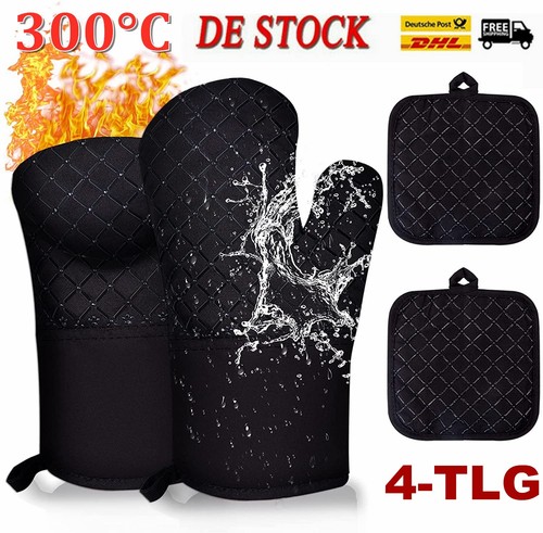 4tlg topflappen topfhandschuhe - 4tlg,