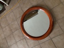 Spiegel Vollholz 75cm Rund