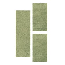 Einfarbig Hochflor Teppich