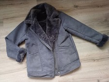 top NEU graue H&M Lederjacke  Gr. S Biker Fell Miss warm Winter Divided 