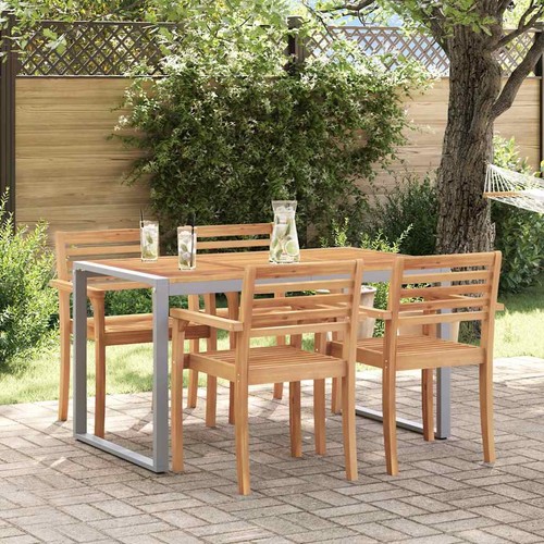 Gartentisch grau 140 - 140, 80