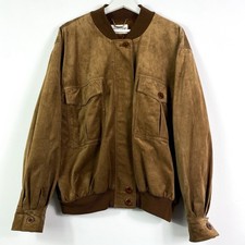 Basler Jacke Lederjacke Blouson Gr.44 Damen Braun Damenjacke Blousonjacke