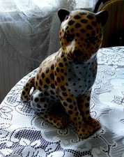 Keramik Leopard - Art Deco -