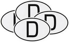 4 Stück Deutschland D Schild