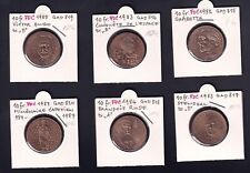 Frankreich France: 6x 10 Francs 1982-87 - FDC - prägefrisch