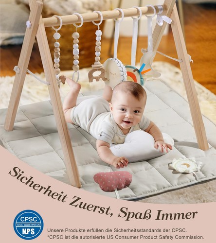 Spielbogen aus holz - aus, babys