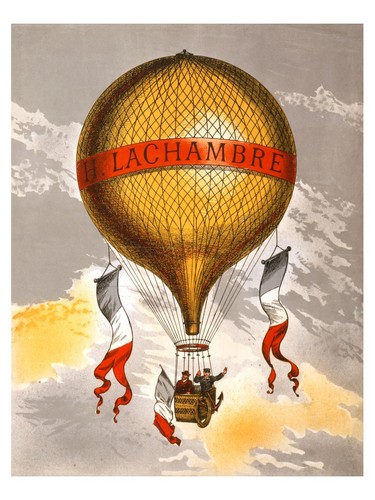 Vintage ballonflug plakat - vintage, |
