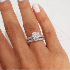 Verlobungsring Set Rund 4