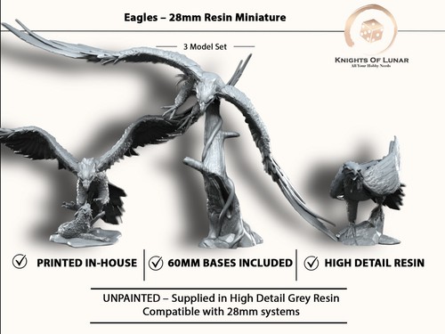 Great eagles 28mm resin - eagles, x3
