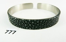 777) Rochenleder Armreif 1 cm