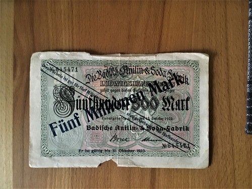 Selten fünfhundert mark - -,