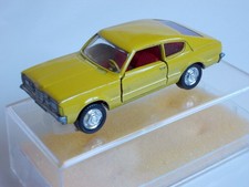 SCHUCO 1:66 FORD TAUNUS GXL COUPÉ GELB IN OVP MIT BEIPACKZETTEL - sehr schön