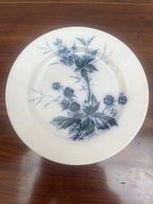 alter Villeroy & Boch Mettlach Jugendstil Dessertteller 20  cm - Rubus Brombeere