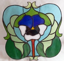 Tiffany Fensterbild Viola