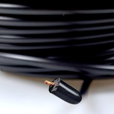 Zündkabel Meterware Schwarz 7mm 1mm² Kupferleitung Auto KFZ Zündleitung Oldtimer