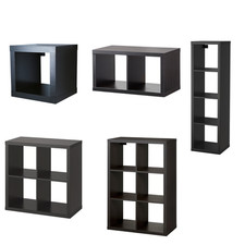 Ikea kallax regal schwarzbraun - ikea,